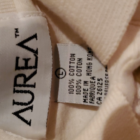 AUREA sleeveless collared golf shirts size large 100% cotton - Picture 2 of 3